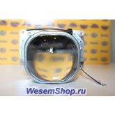 Биксеноновые линзы Am Light Q5 H4 D2S Quoris (прямоугольные) с масками без ангельских глаз. Комплект, 2 шт.